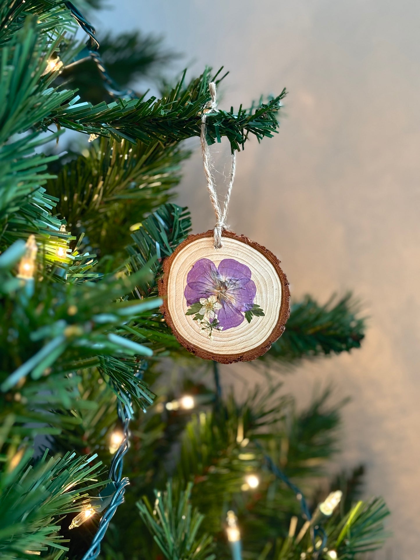 Ornement Fleurs Pressées - Géranium