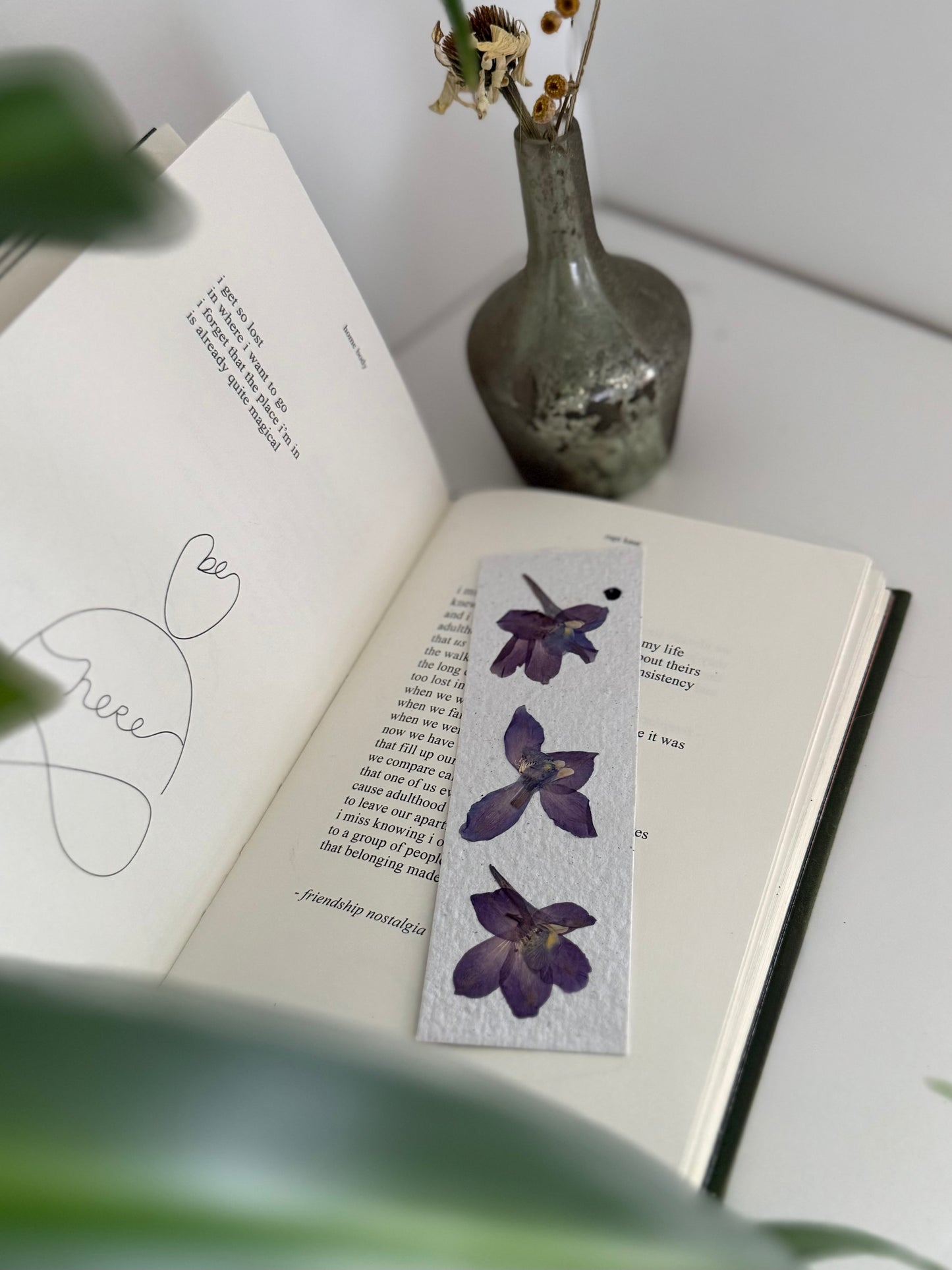 Delphiniums - Plantable Bookmark