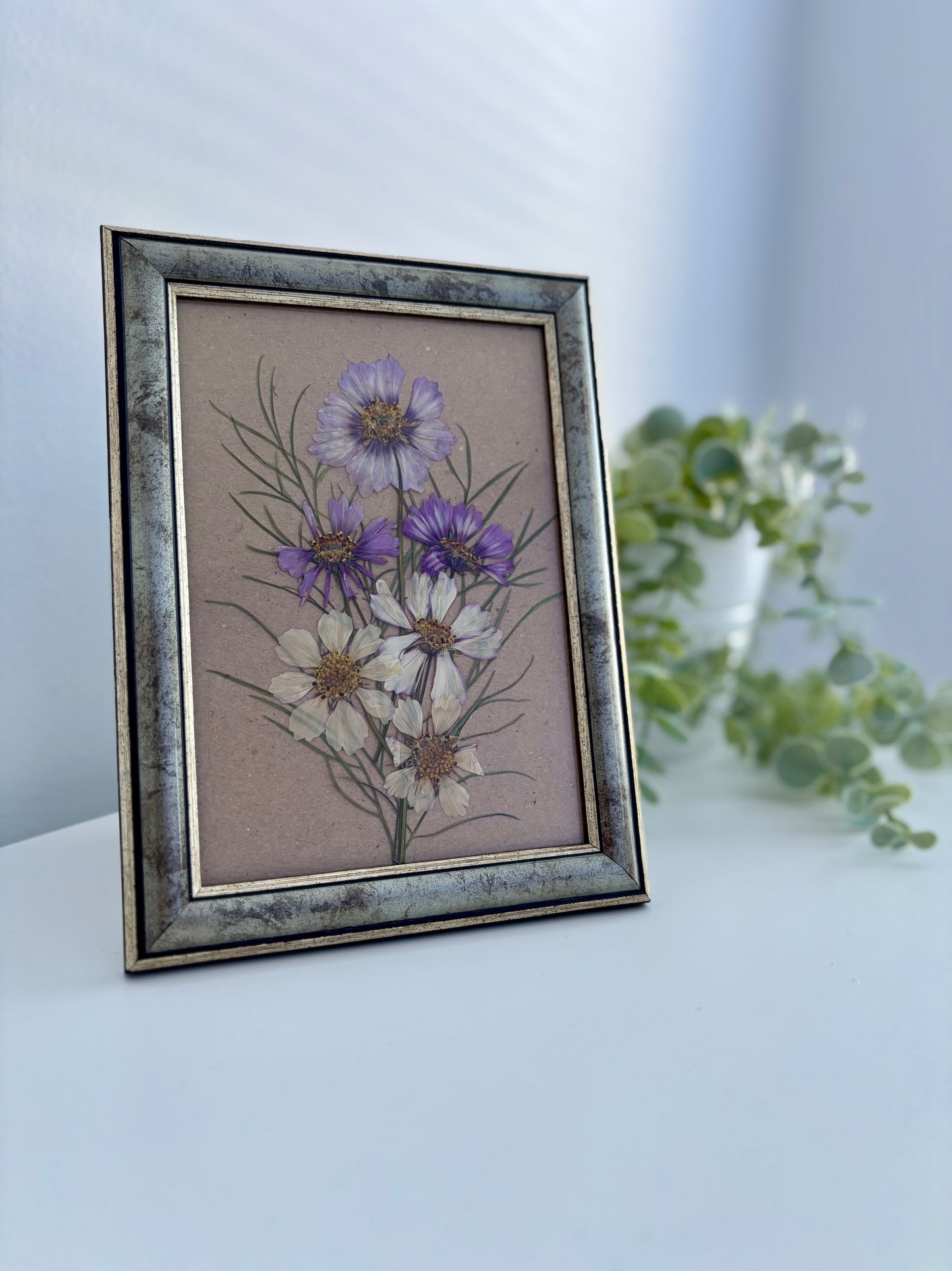 Bouquet Cosmos - Cadre de Fleurs Pressées