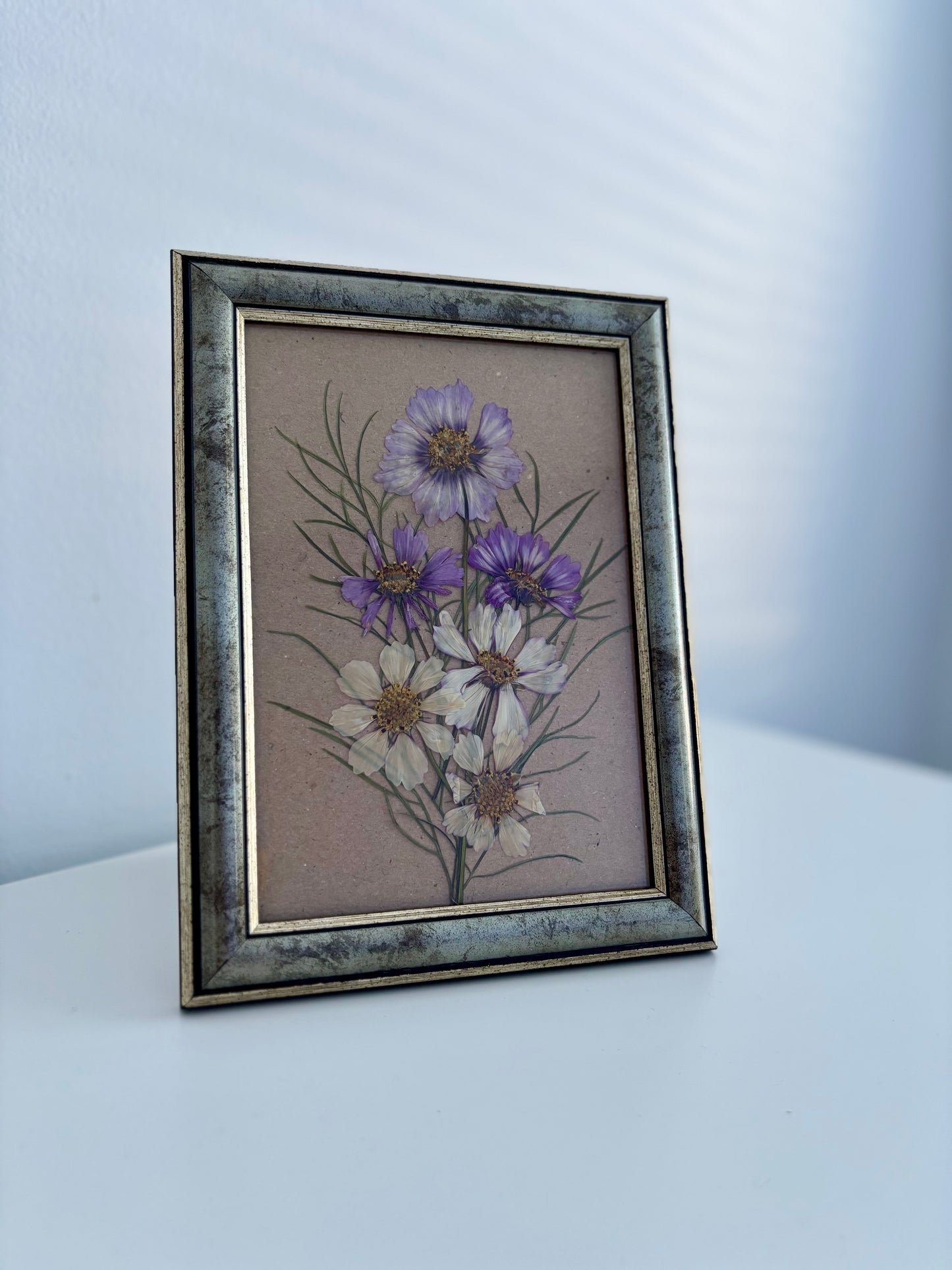 Bouquet Cosmos - Cadre de Fleurs Pressées