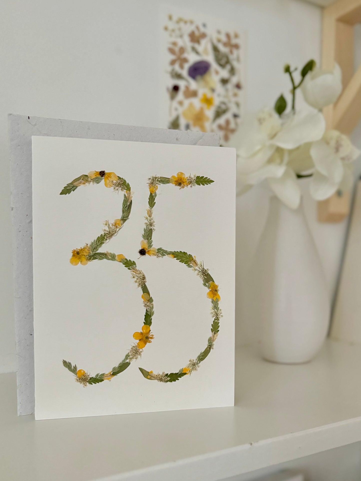 Carte de Fleurs Pressées - 35
