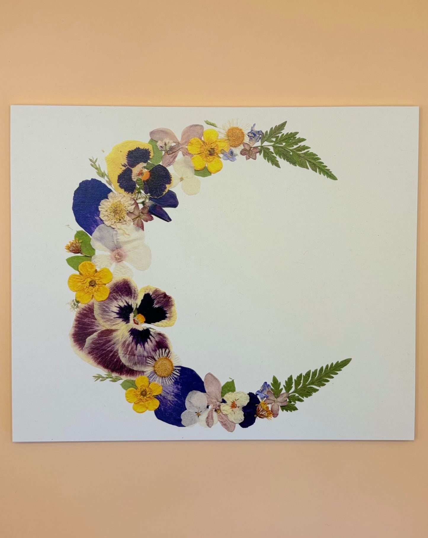 Affiche Florale - Lune Fleurs Pressées