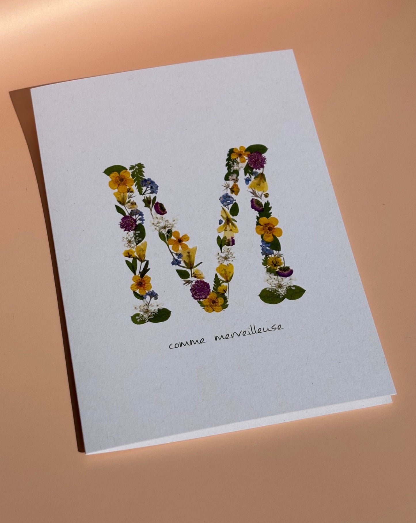 Greeting Card - M for wonderful