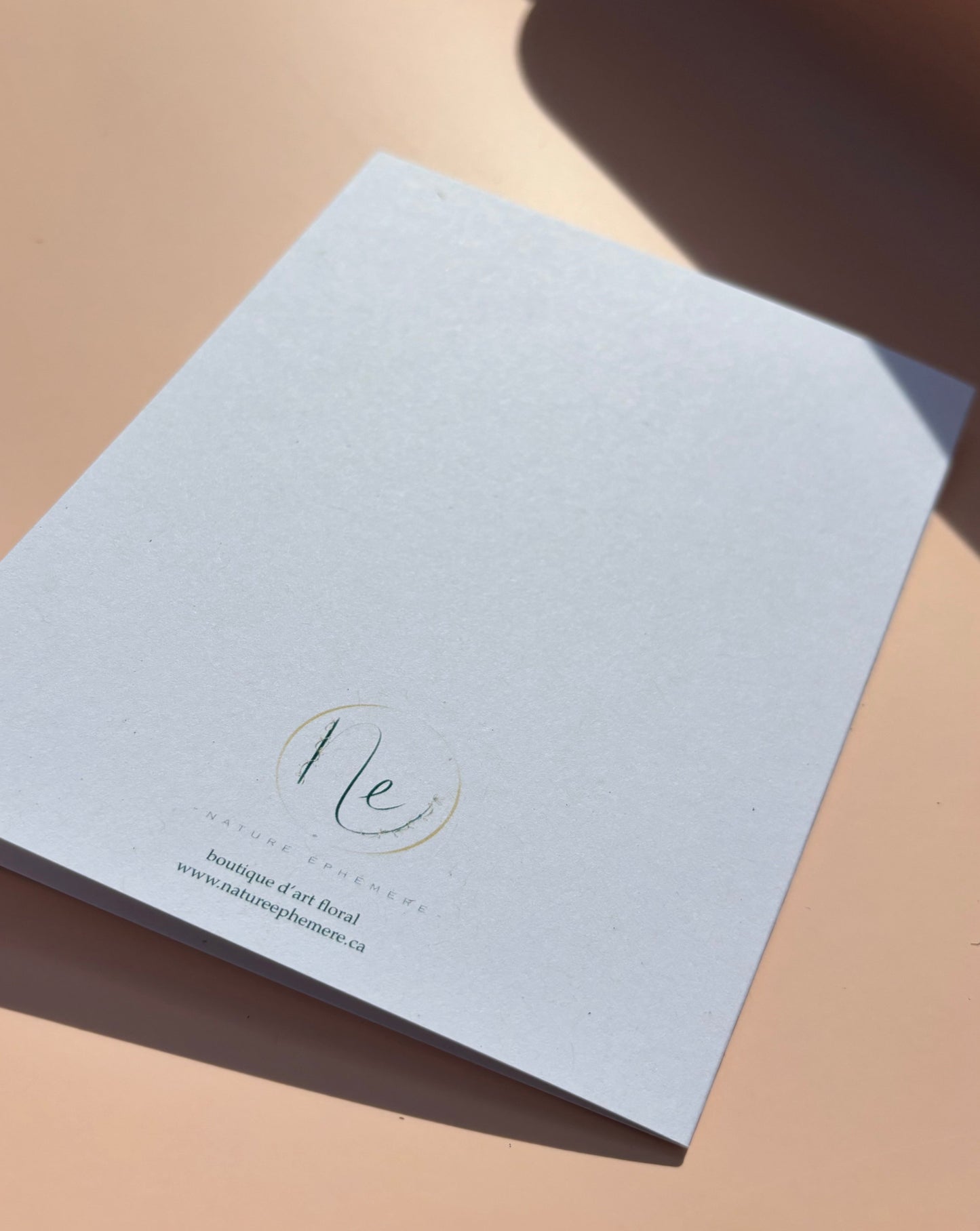 Carte de vœux - Pétales de Roses