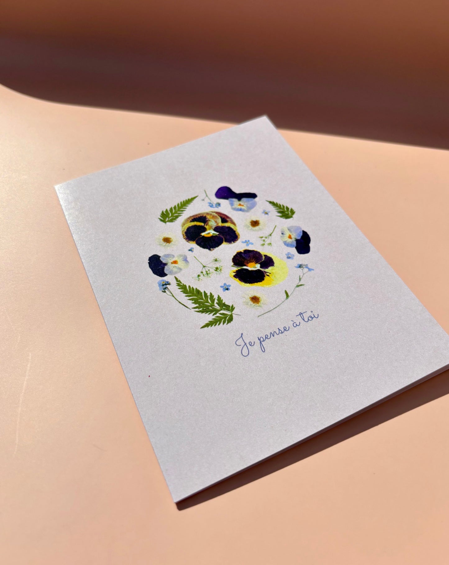 Carte de vœux - Je pense à toi