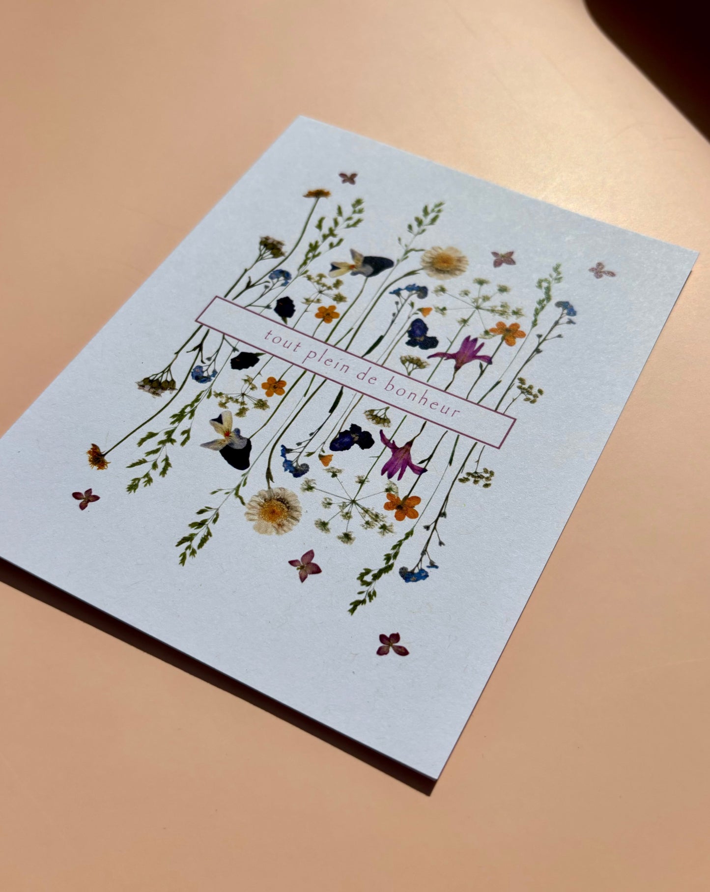 Carte de vœux - Tout plein de bonheur