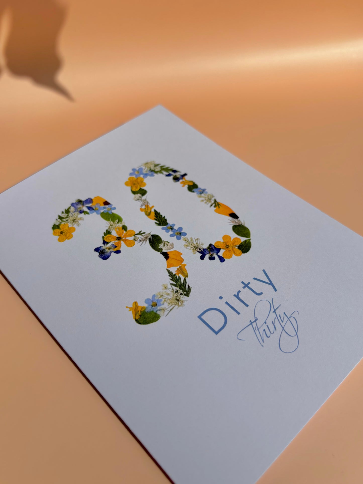 Carte de vœux - Dirty Thirty