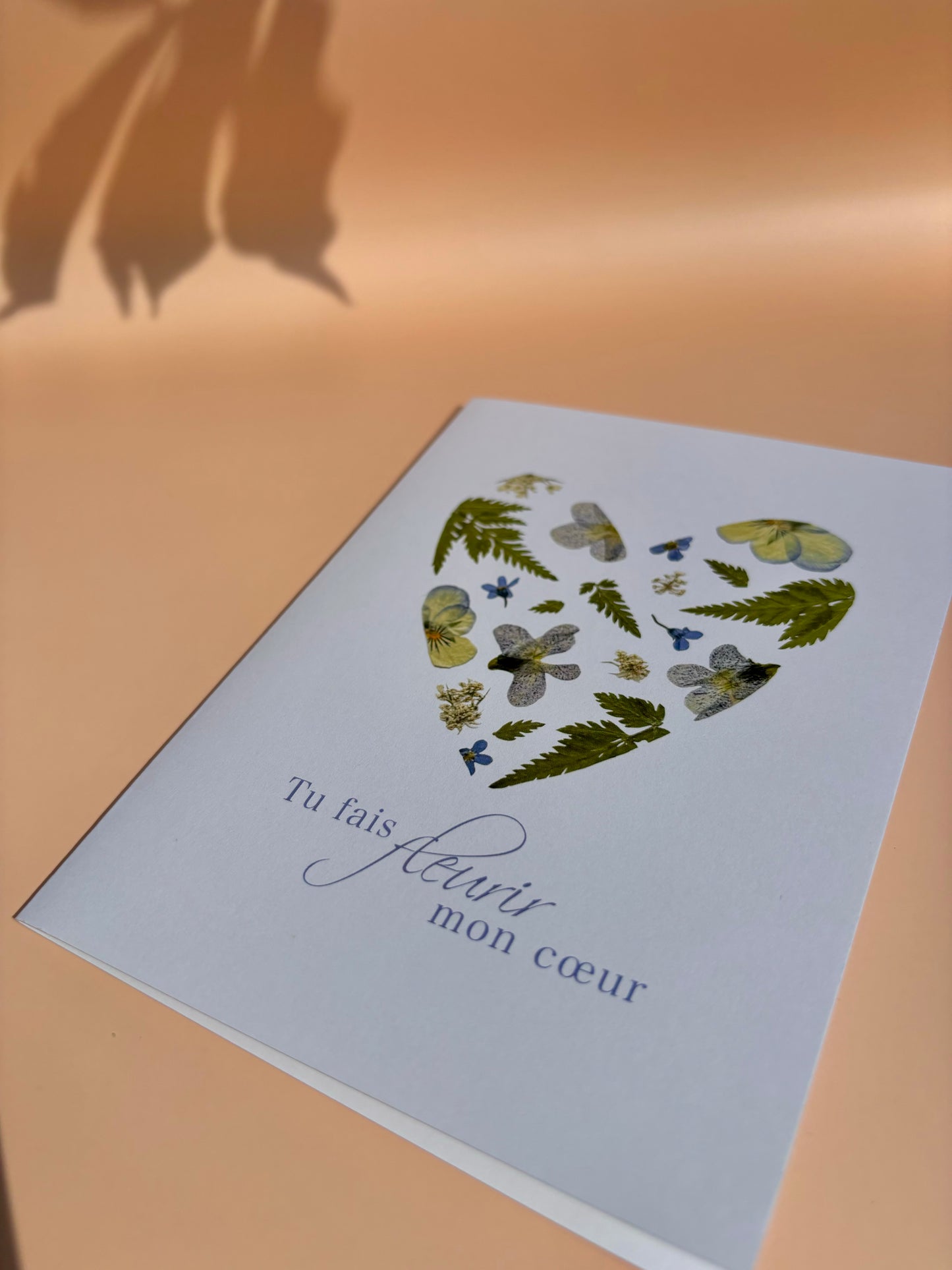 Carte de vœux - Tu Fais Fleurir Mon Coeur
