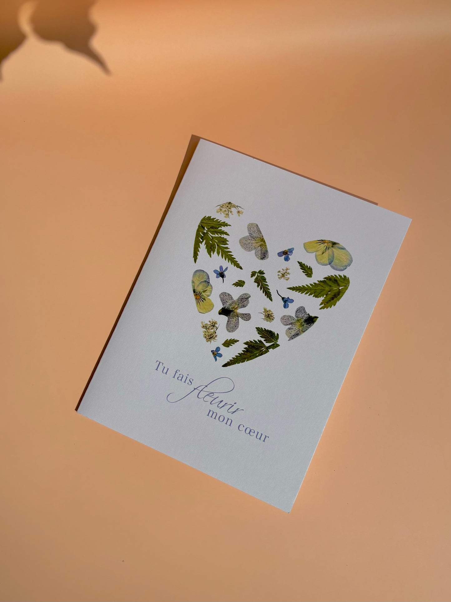 Carte de vœux - Tu Fais Fleurir Mon Coeur