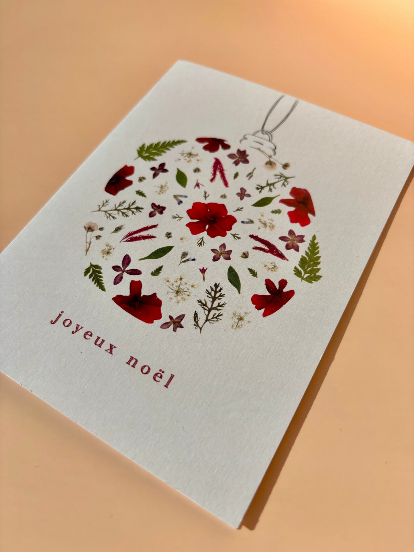 Holiday Card - Merry Christmas Ornament