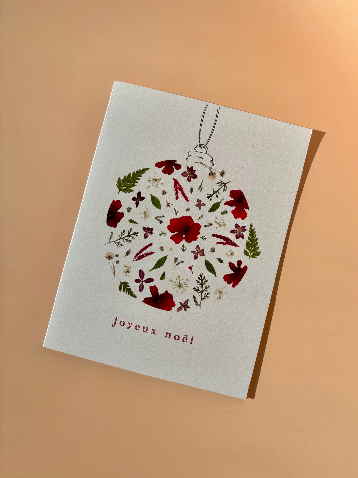 Holiday Card - Merry Christmas Ornament