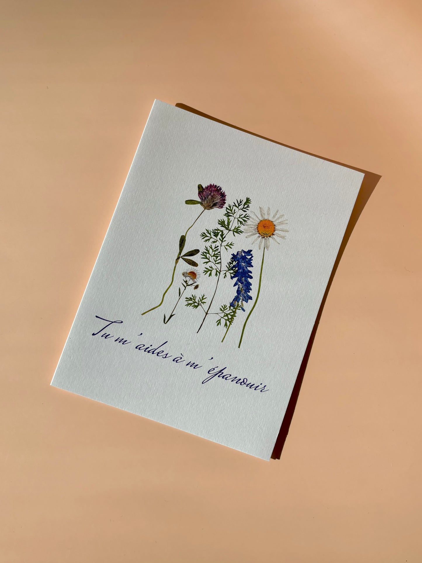 Carte de vœux - Tu m’aides à m’épanouir