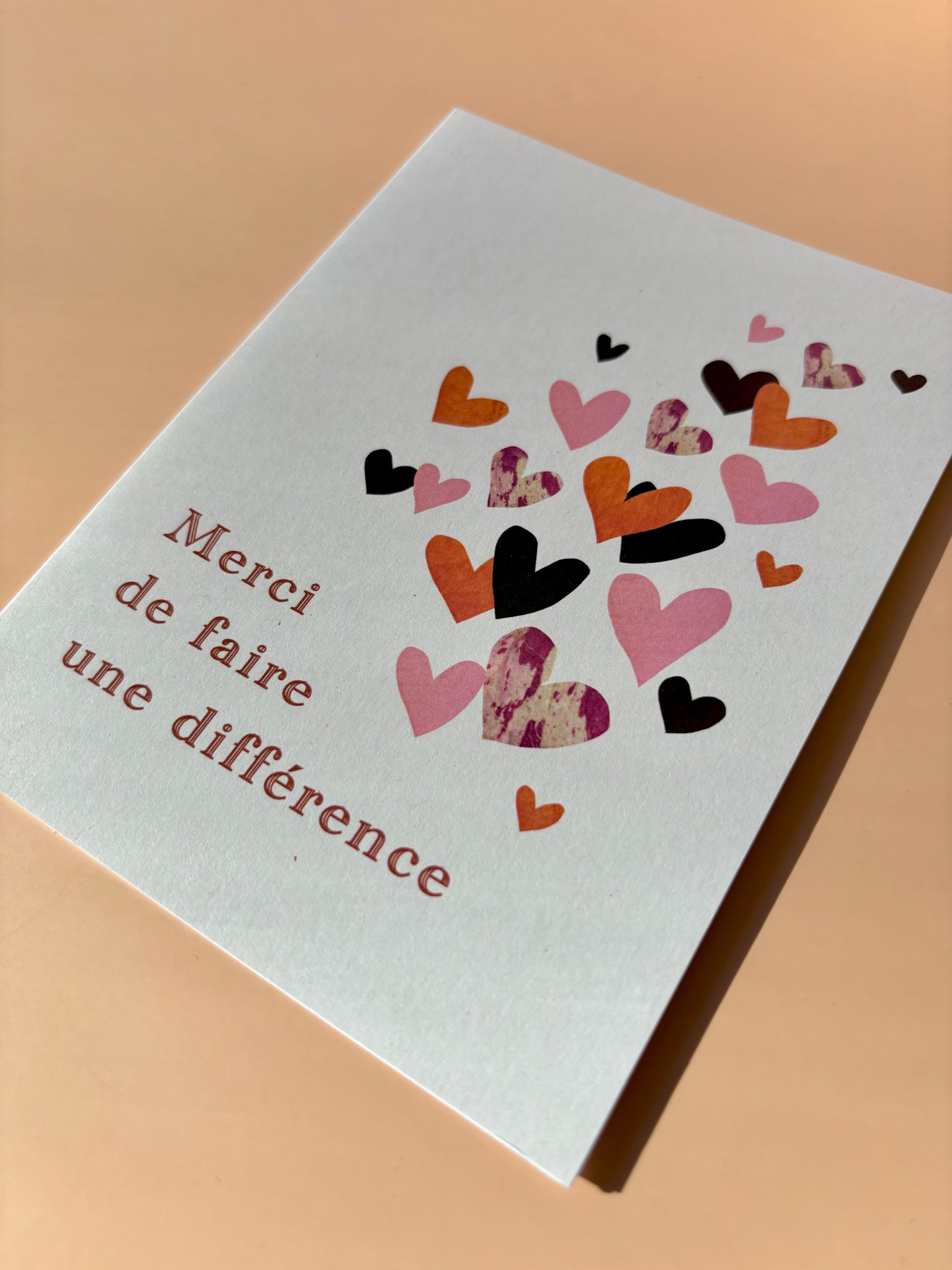 Carte de vœux - Merci de faire une différence