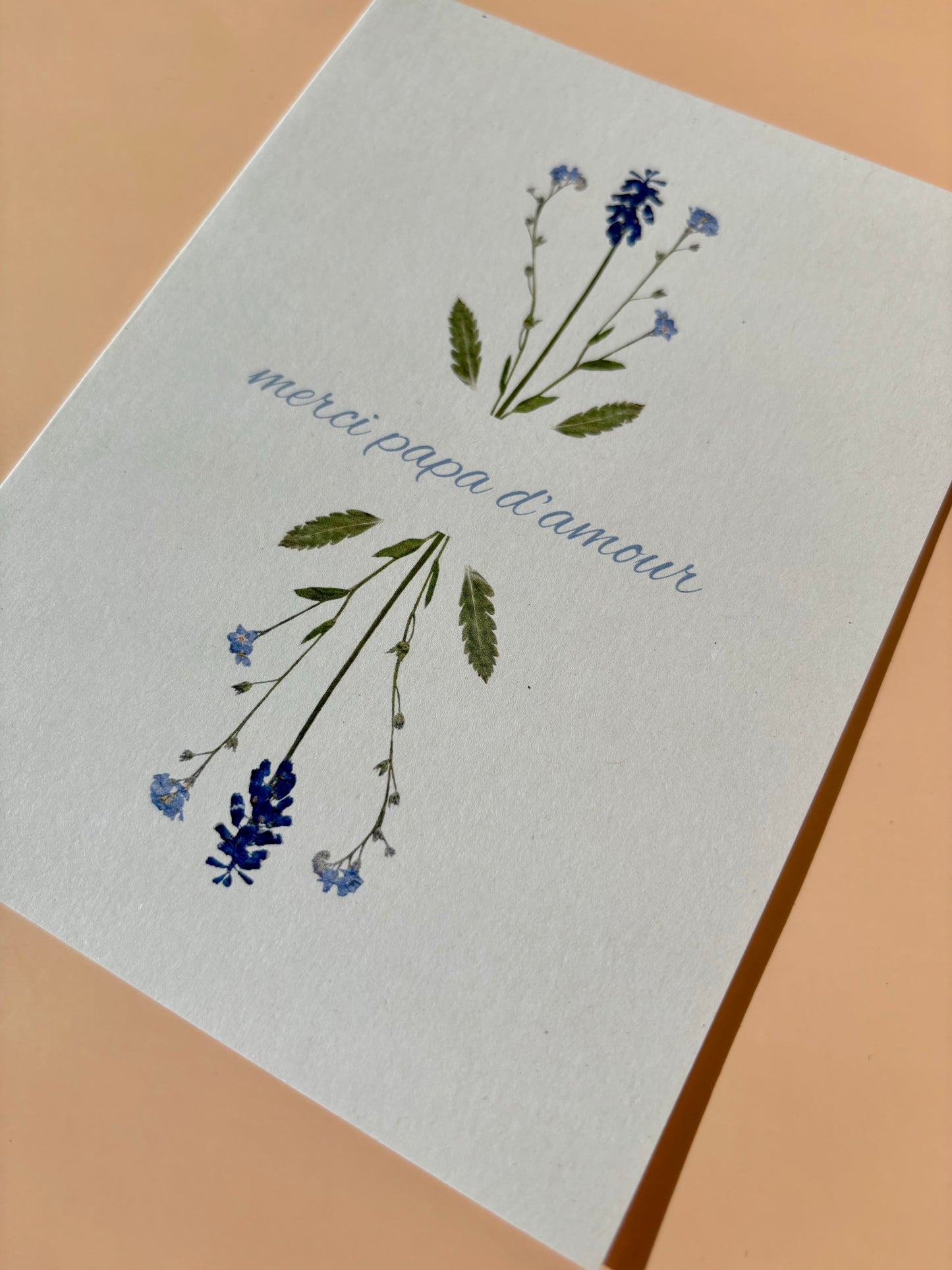 Carte de vœux - merci papa d’amour