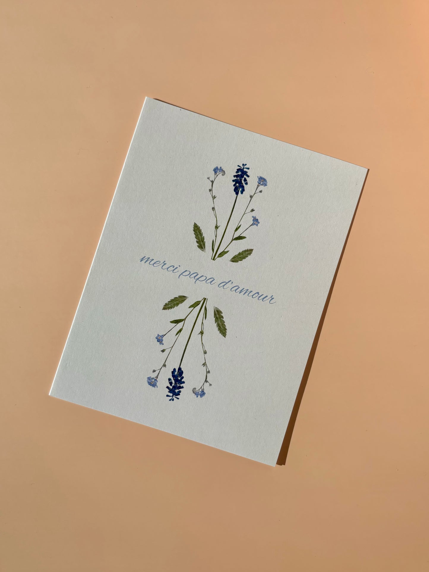 Carte de vœux - merci papa d’amour