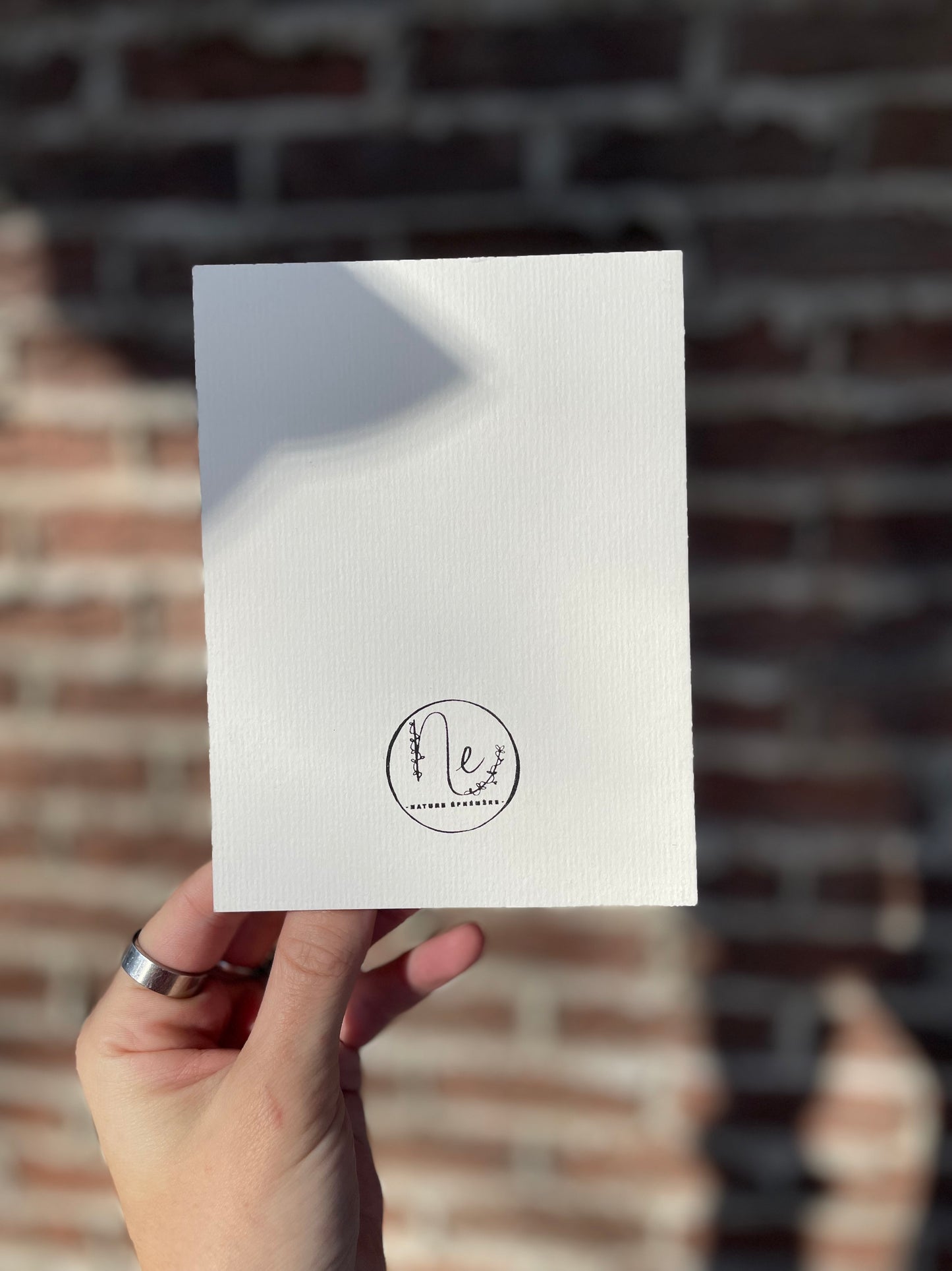 Ornament - Original Pressed Flower Greeting Card