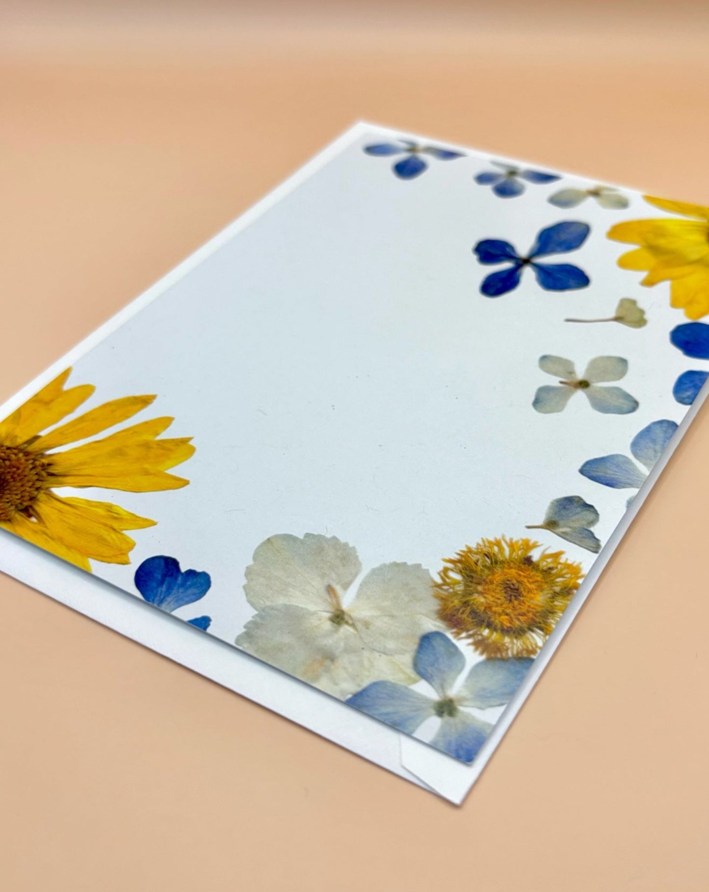 Carte de vœux - Marguerites Jaunes