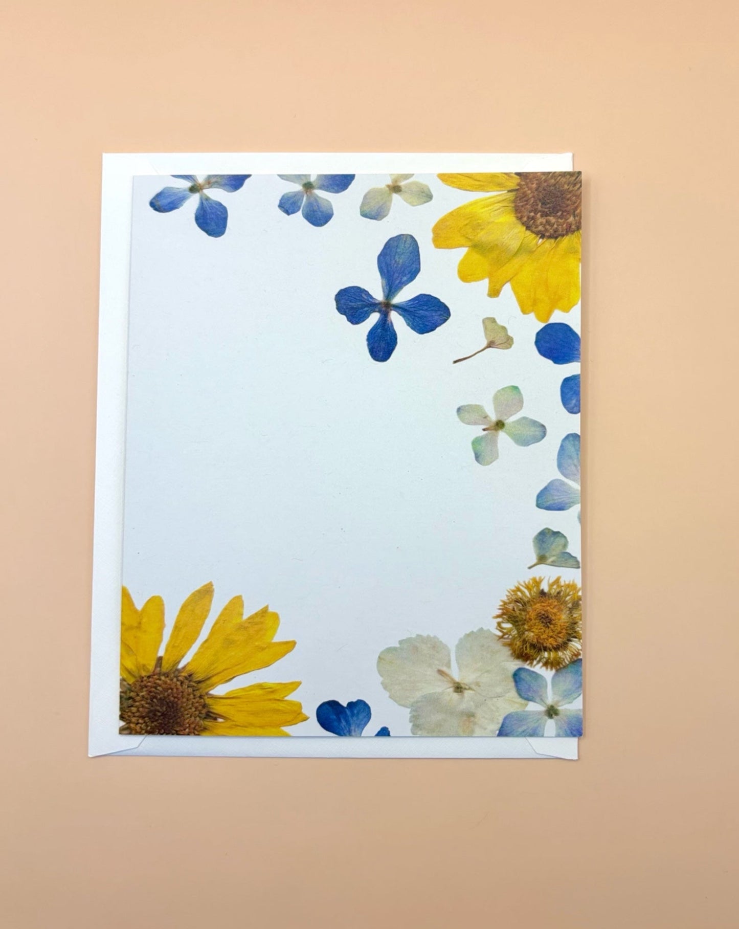 Carte de vœux - Marguerites Jaunes