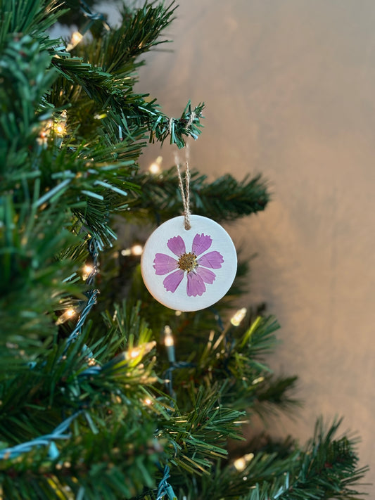 Ornement Fleurs Pressées - Cosmos