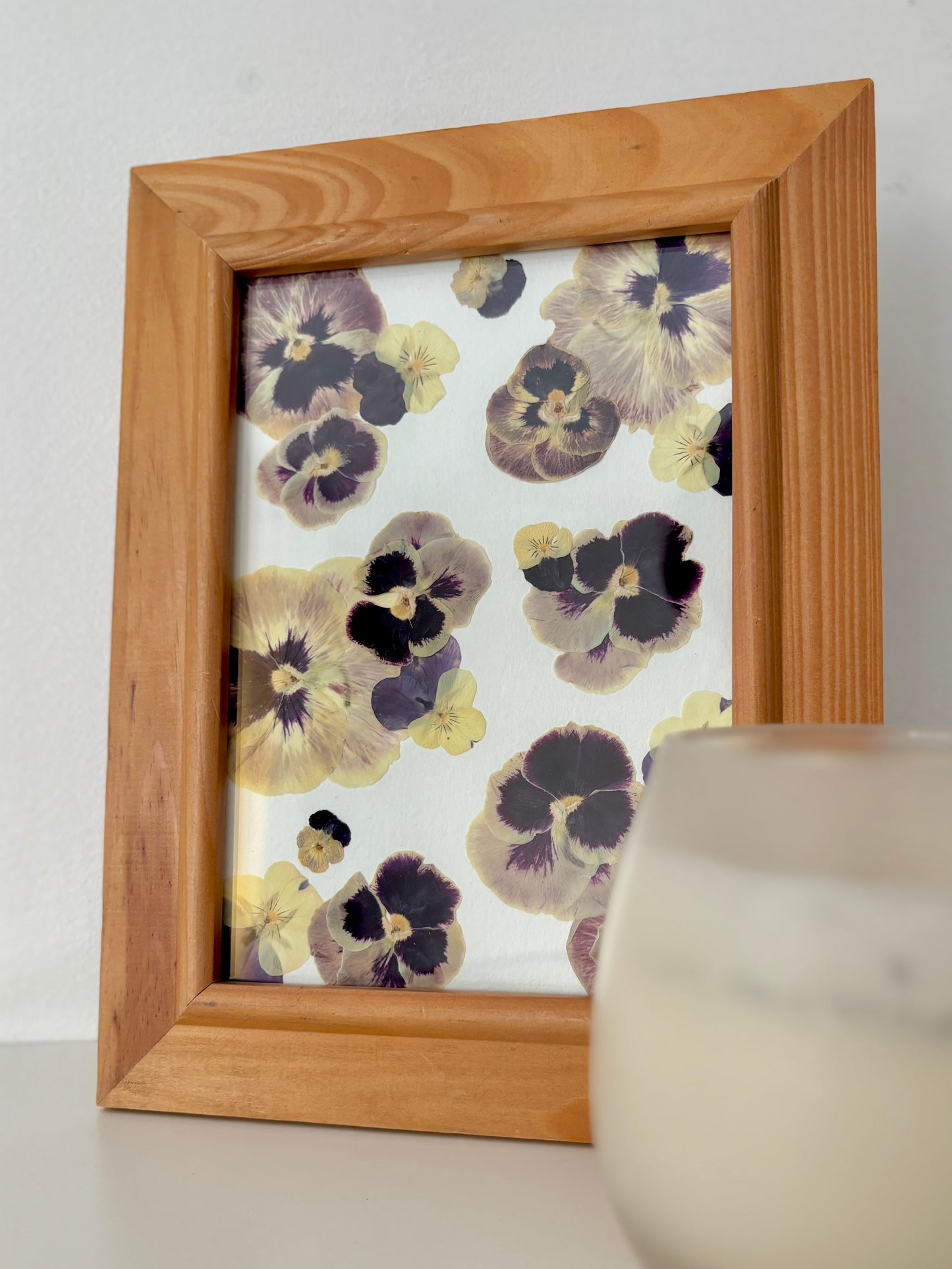 Pressed Flower Frame - Pansies