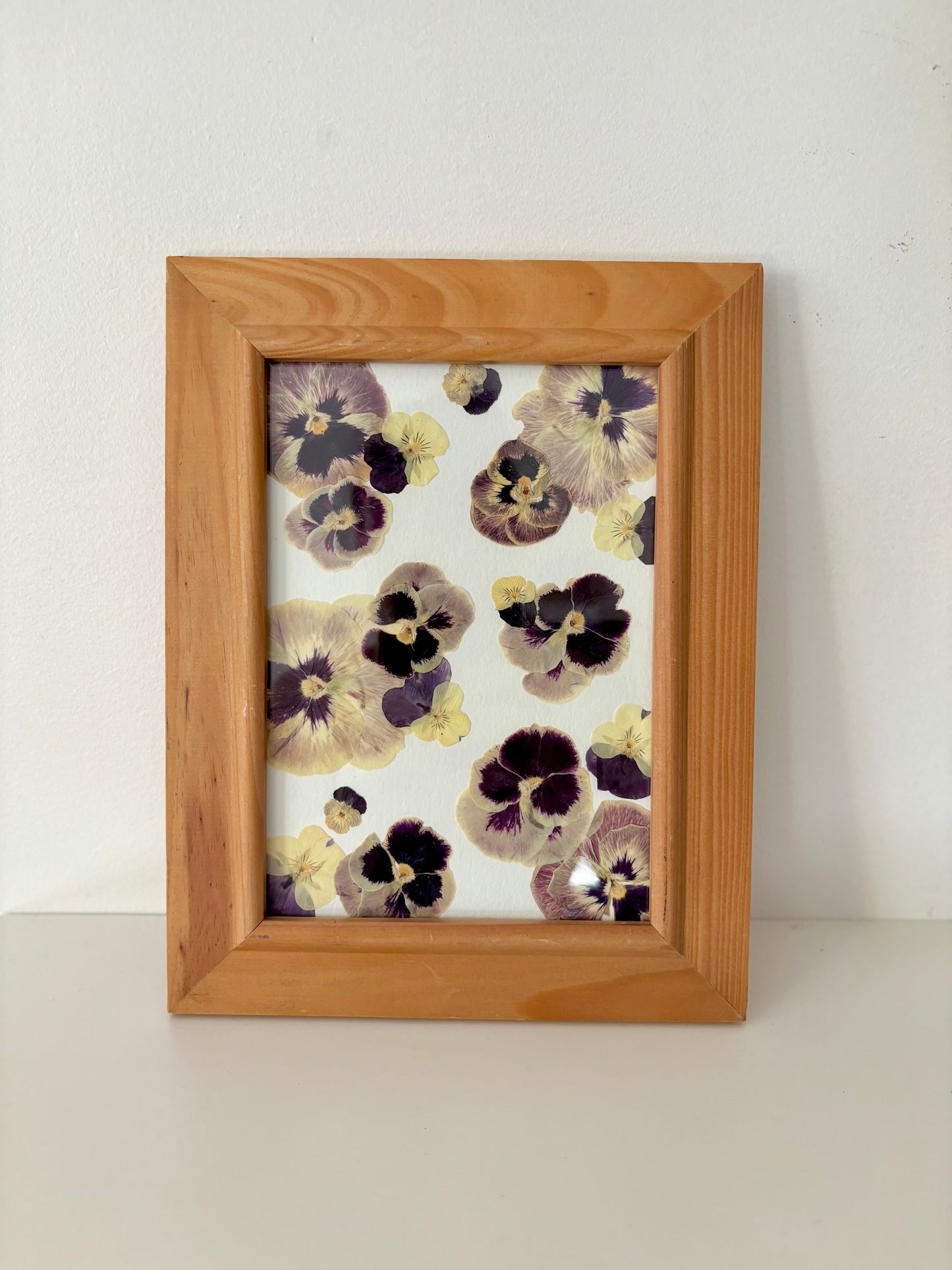 Pressed Flower Frame - Pansies