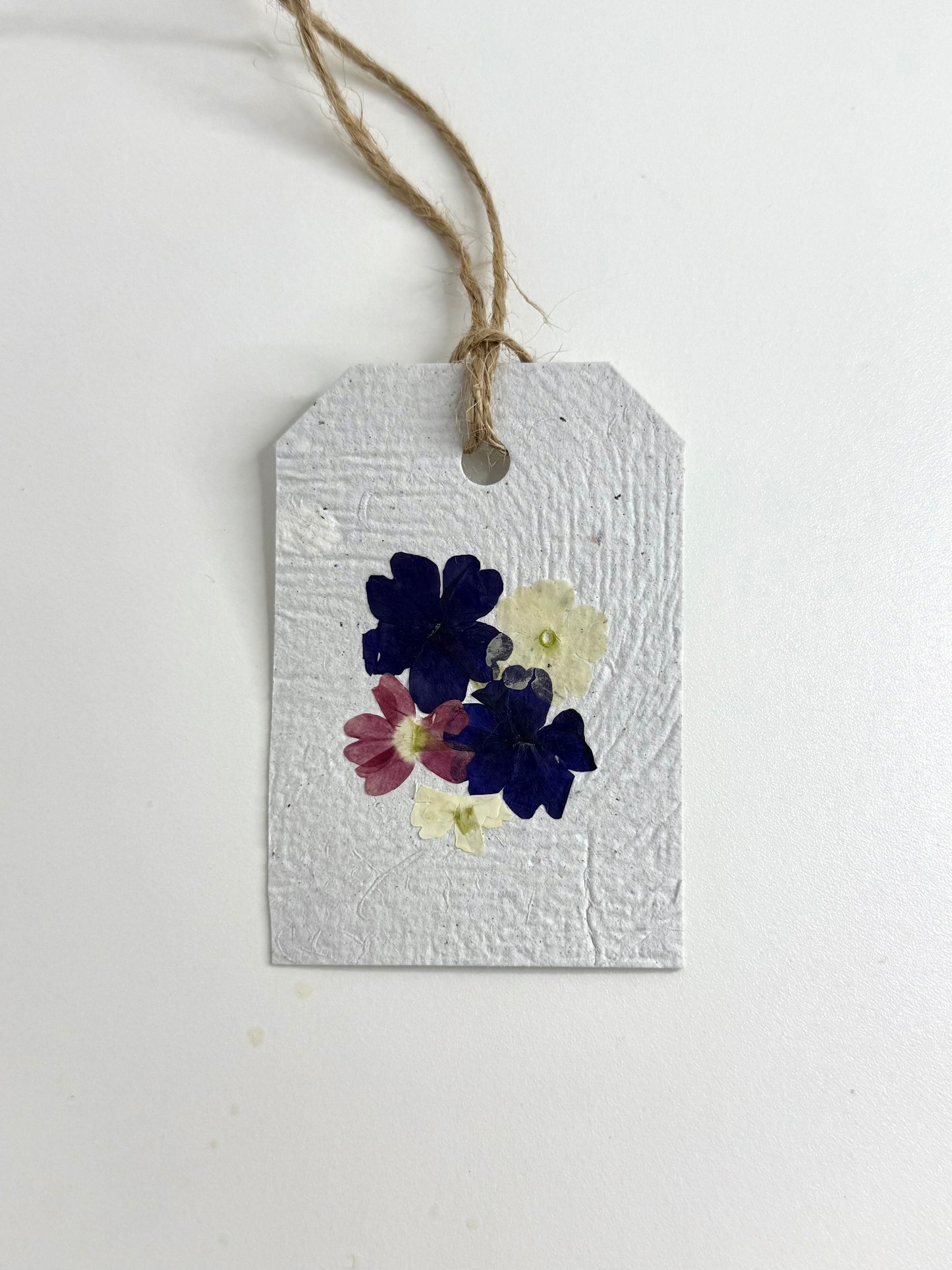 Bouquet Bleu - Étiquette Cadeau à Planter