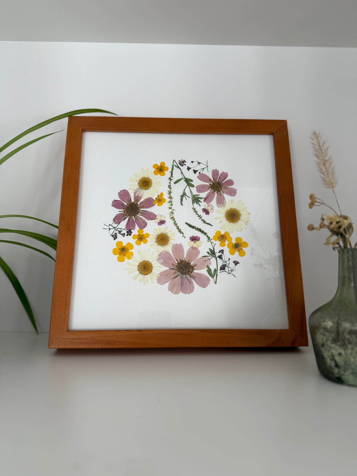 Cosmos Circle - Pressed Flower Frame