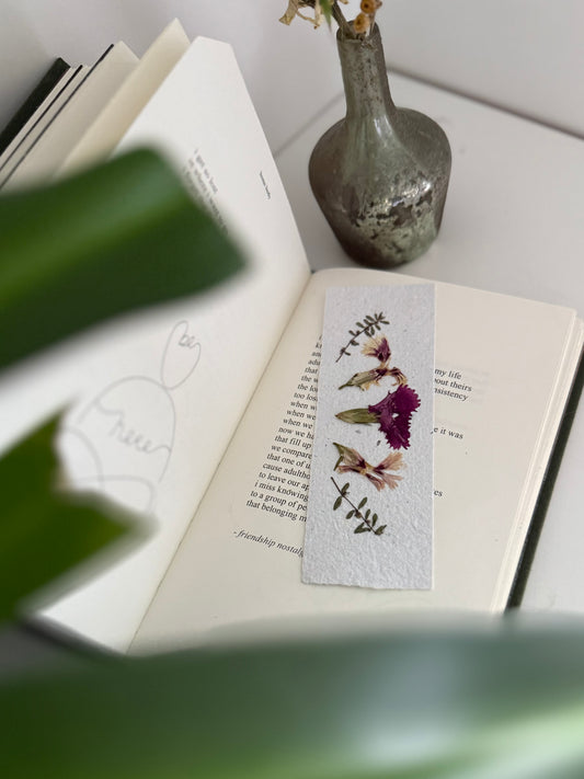 Plantable Bookmark - Carnations