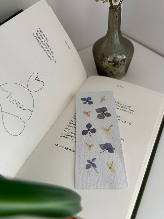 Plantable Bookmark - Hydrangea Mosaic