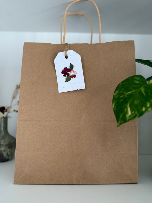 Verveine Rouge - Étiquette Cadeau à Planter