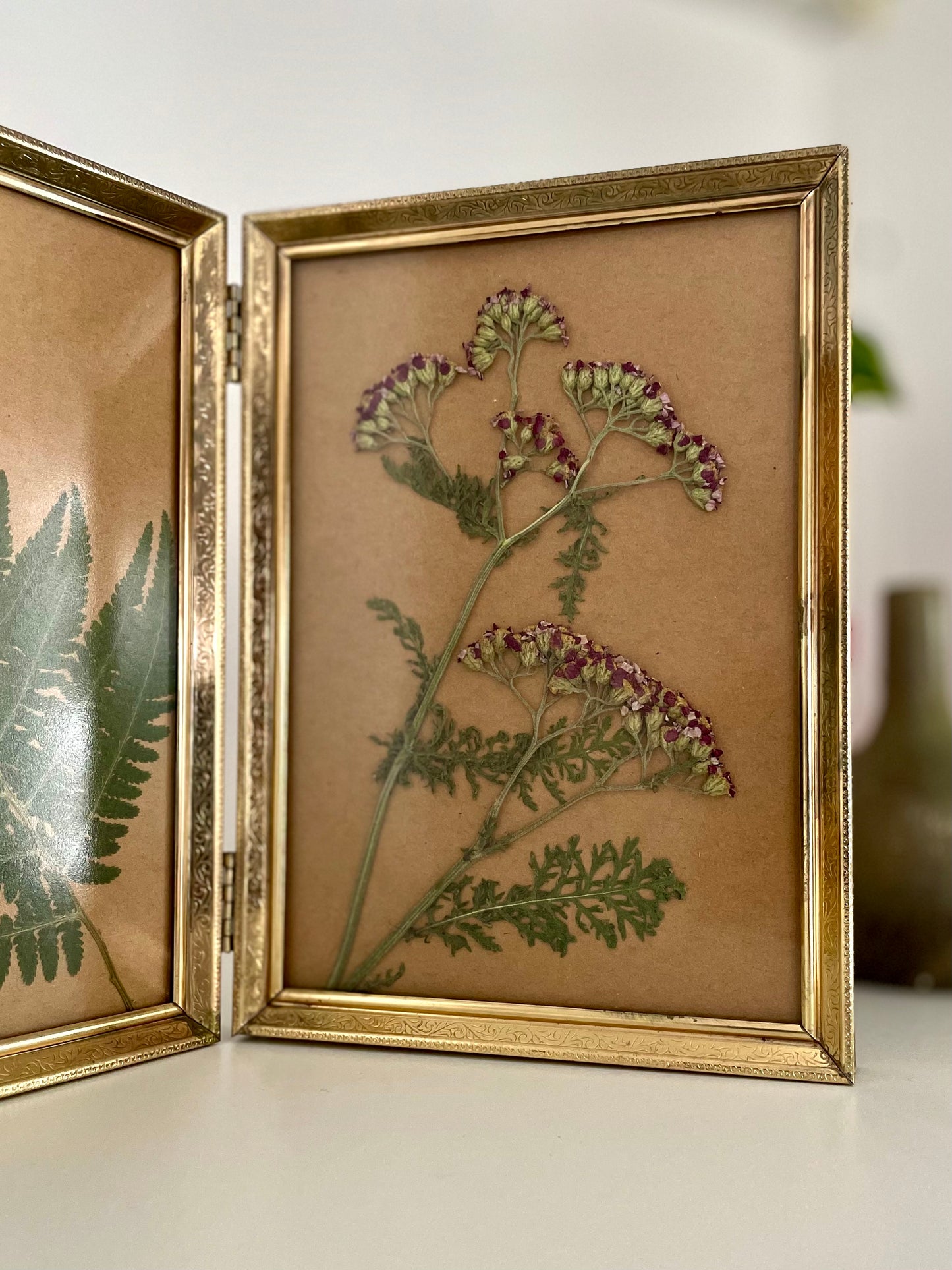 Fern/Yarrow - Pressed Flower Frame