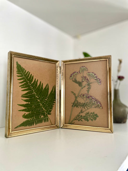 Fern/Yarrow - Pressed Flower Frame