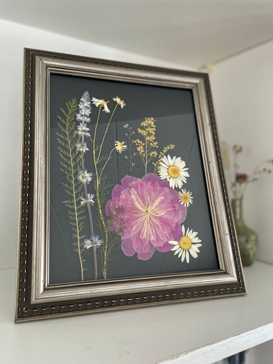 Peony Bouquet - Pressed Flower Frame