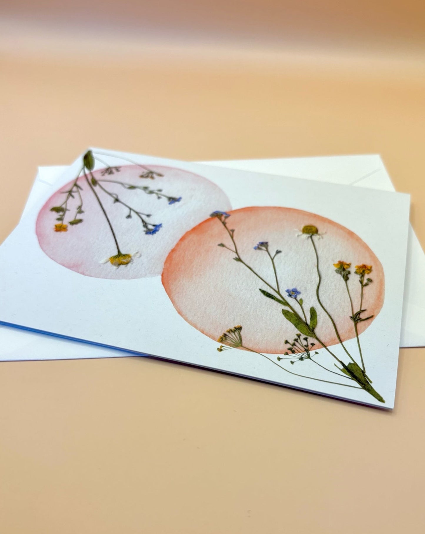 Greeting card - Watercolour Circles