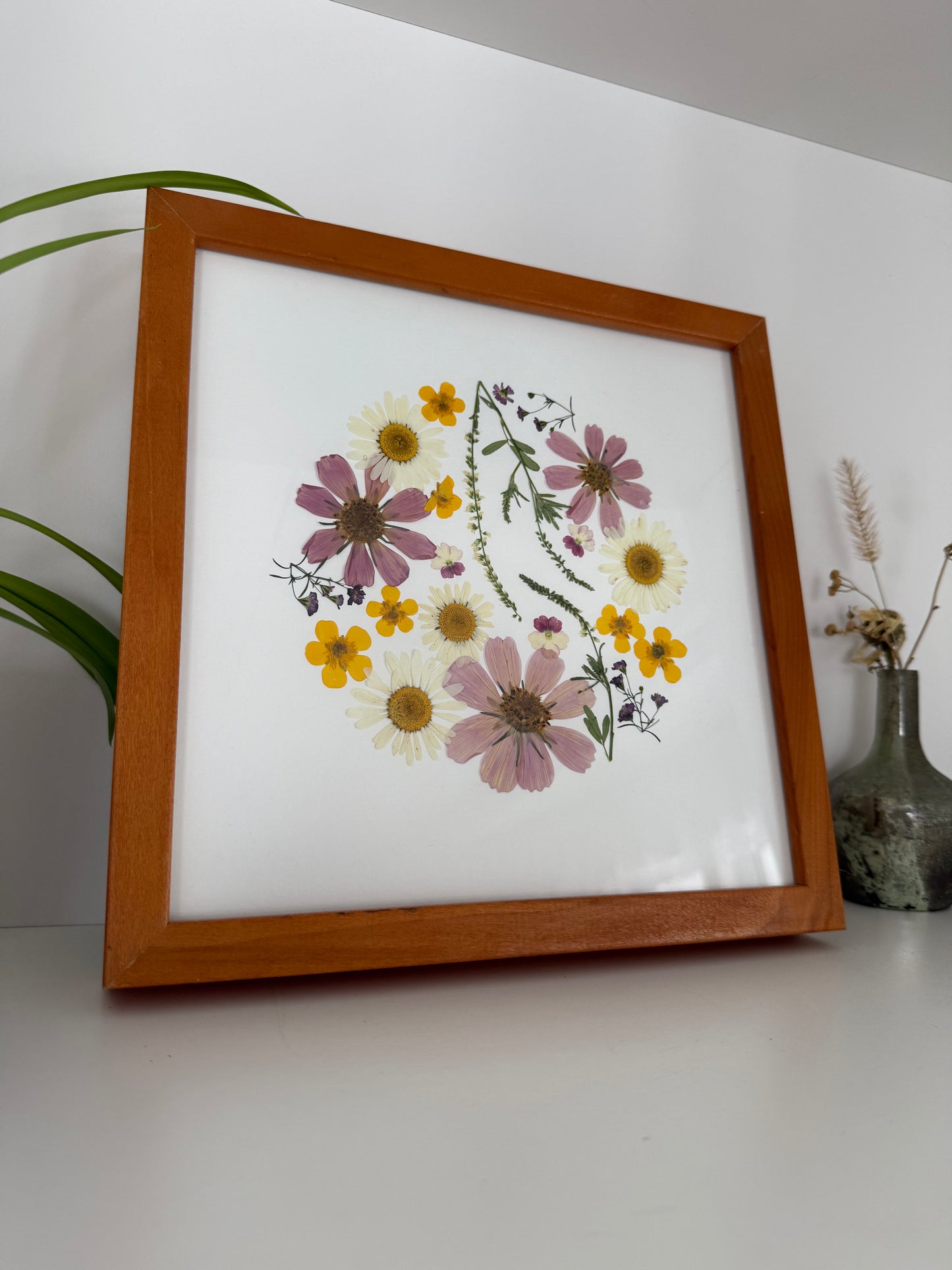 Cosmos Circle - Pressed Flower Frame