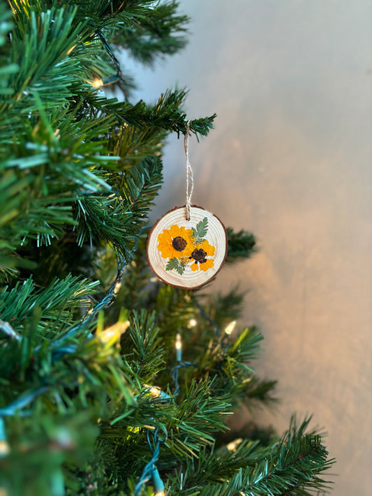 Ornement Fleurs Pressées - Coreopsis