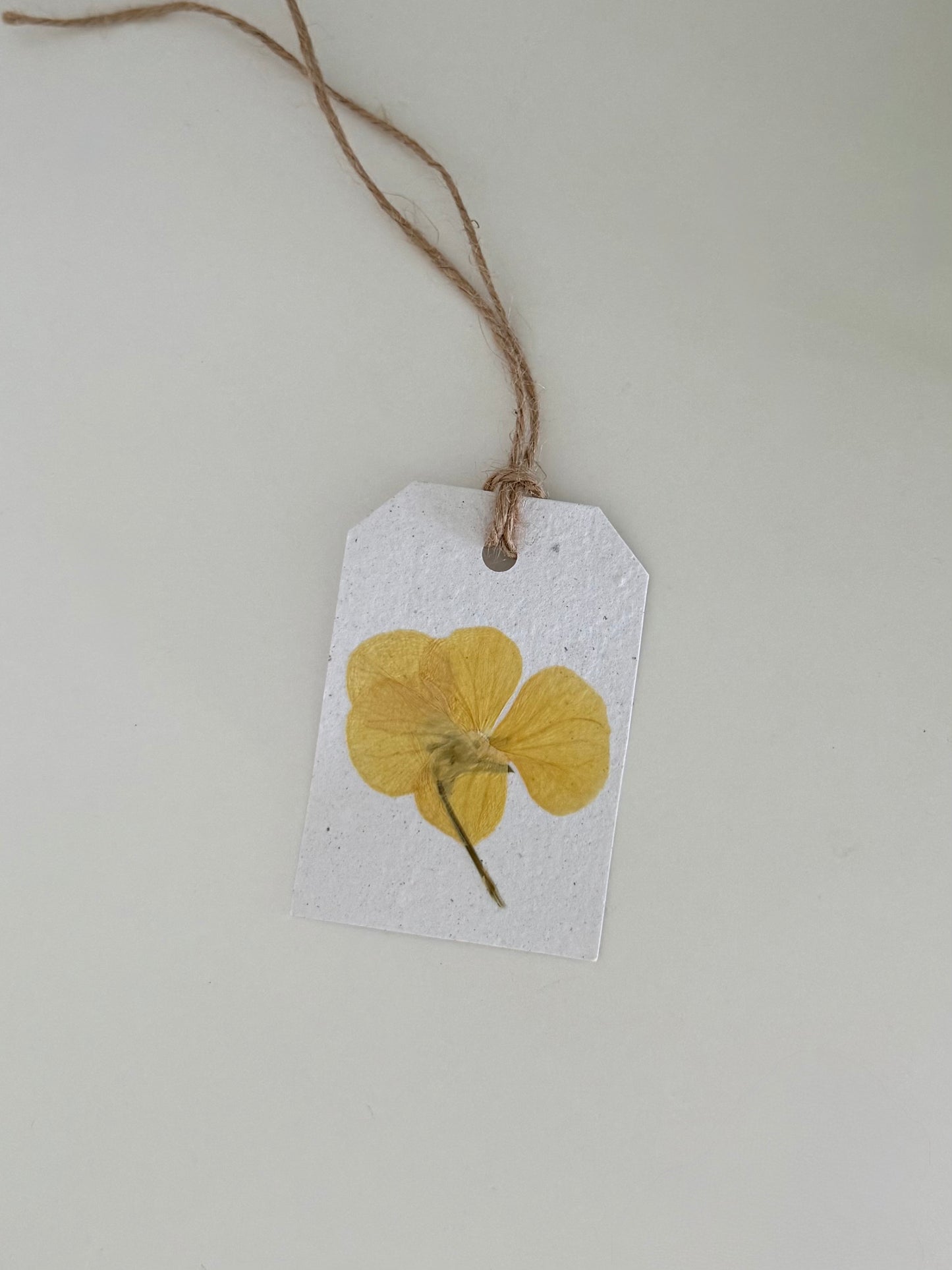 Étiquette Cadeau à Planter - Pensée Jaune