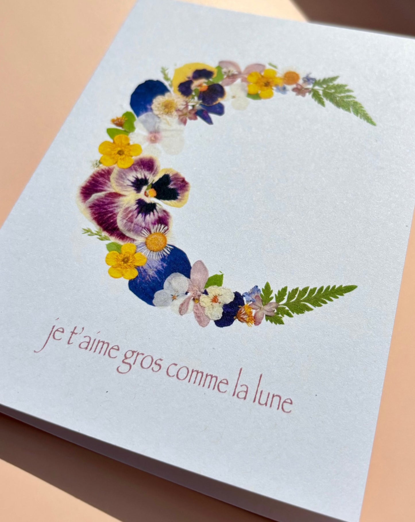 Greeting Card - Je t'aime gros comme la lune