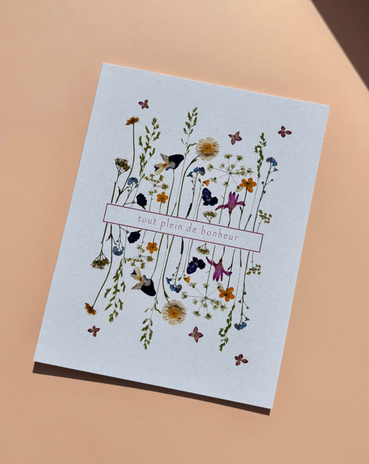 Greeting Card - Tout plein de bonheur