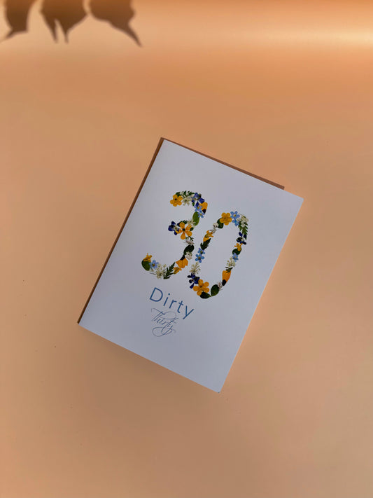 Carte de vœux – Dirty Thirty