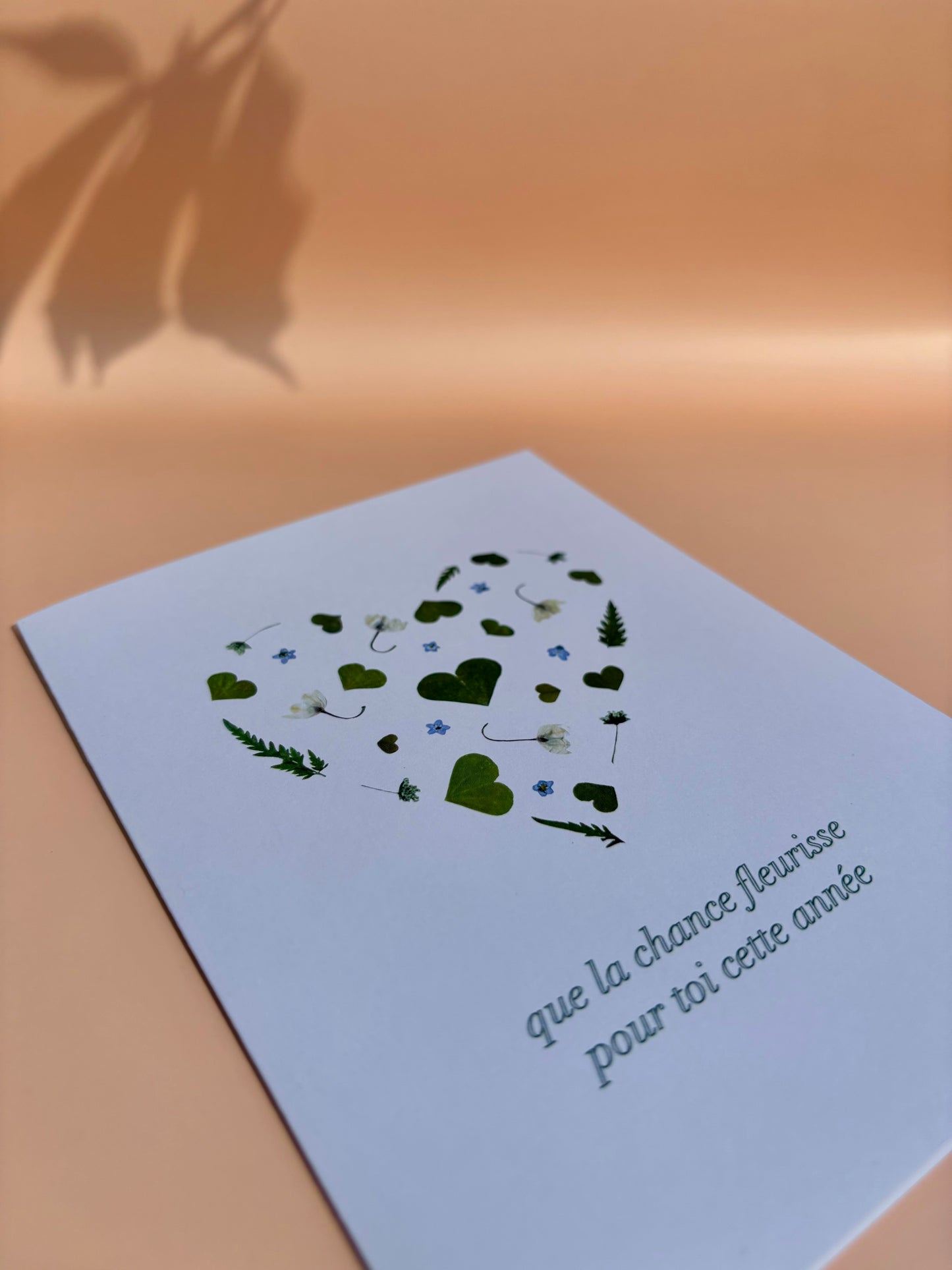 Greeting Card - Que La Chance Fleurisse Pour Toi Cette Année