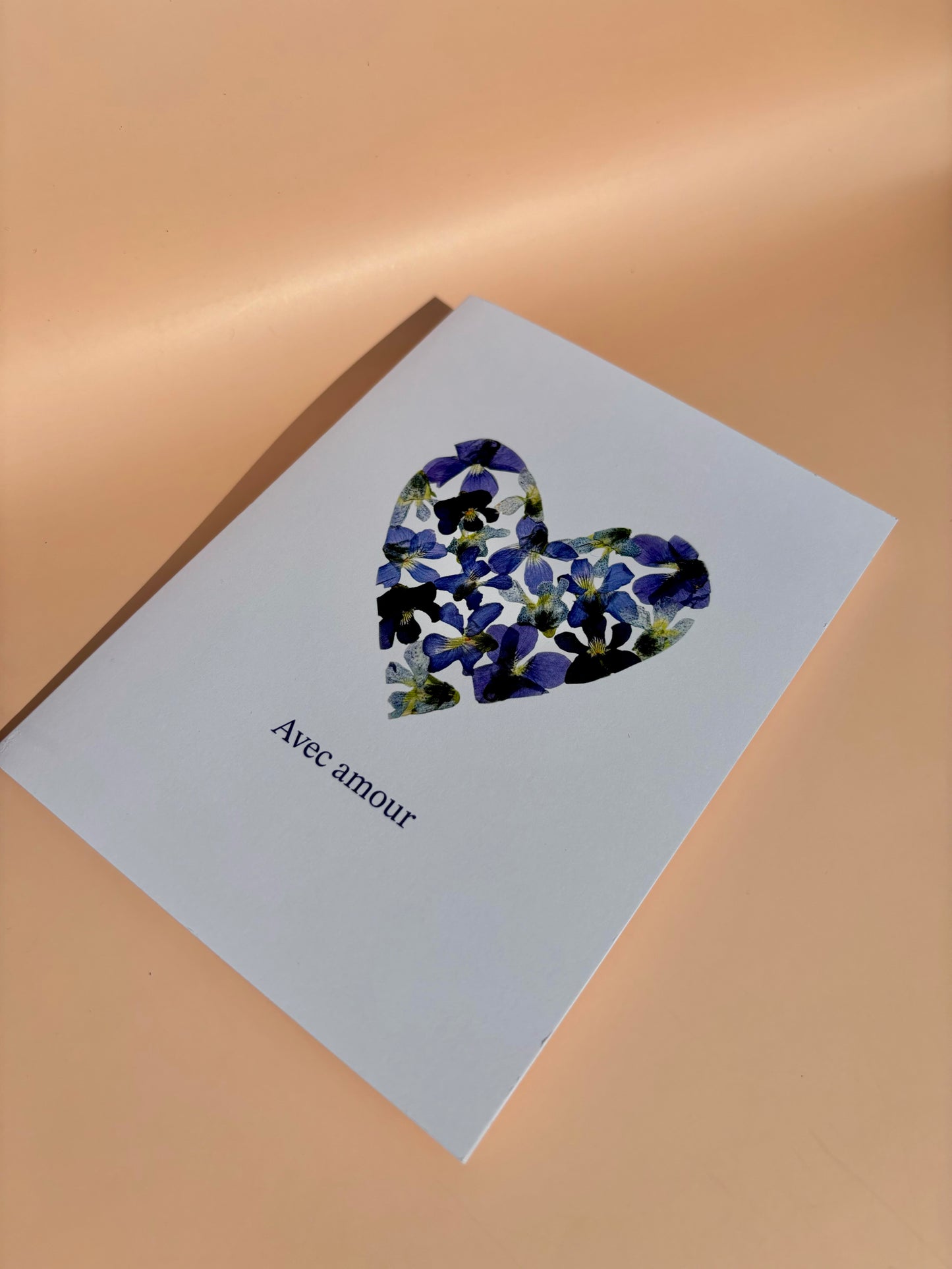 Greeting Card - Cœur Avec Amour