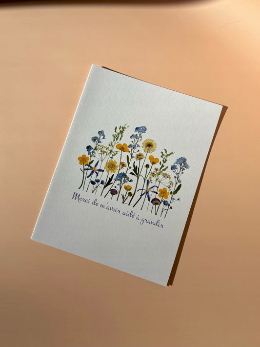 Greeting Card - Merci de m’avoir aidé à grandir