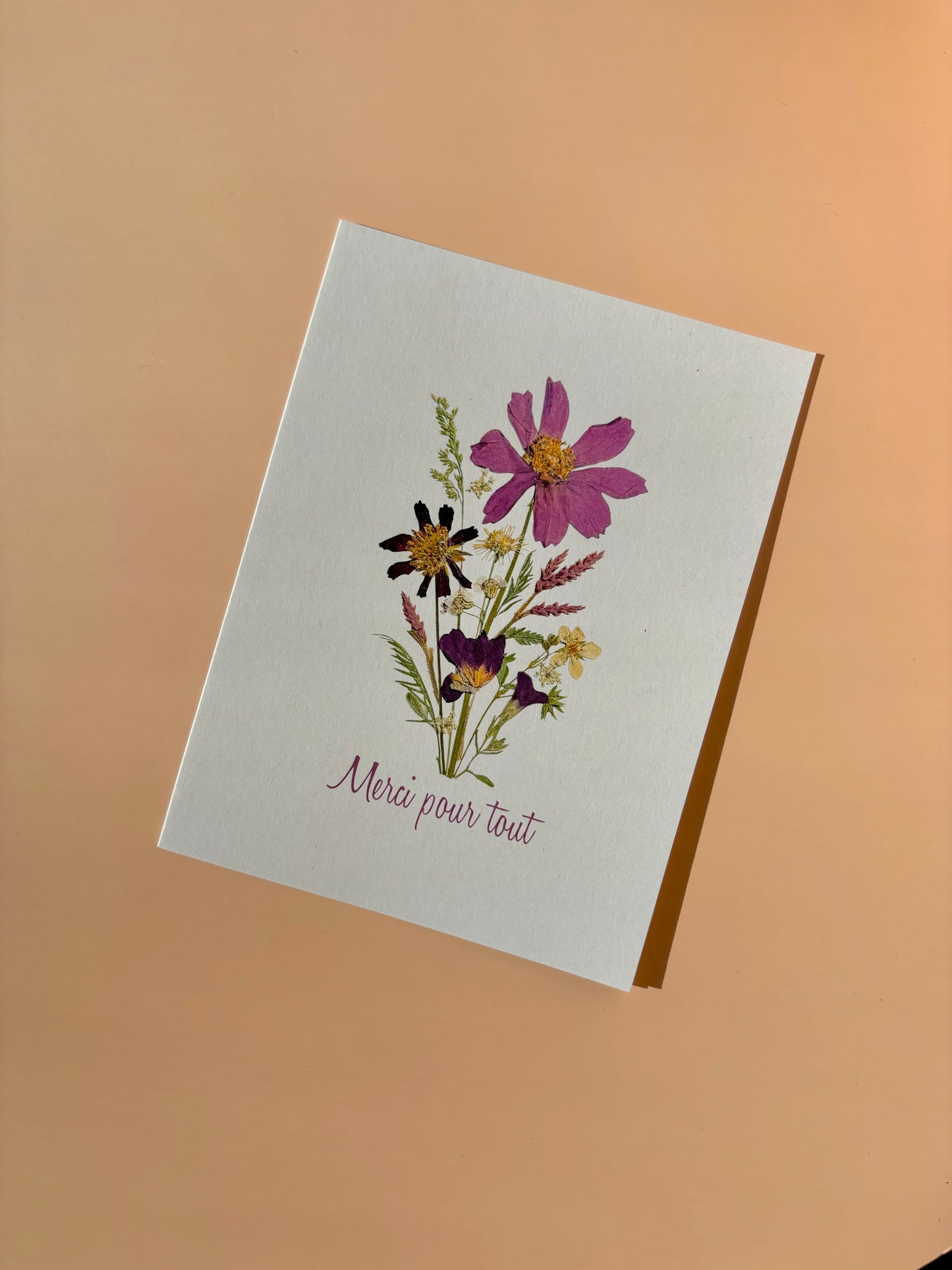 Greeting Card - Merci pour tout