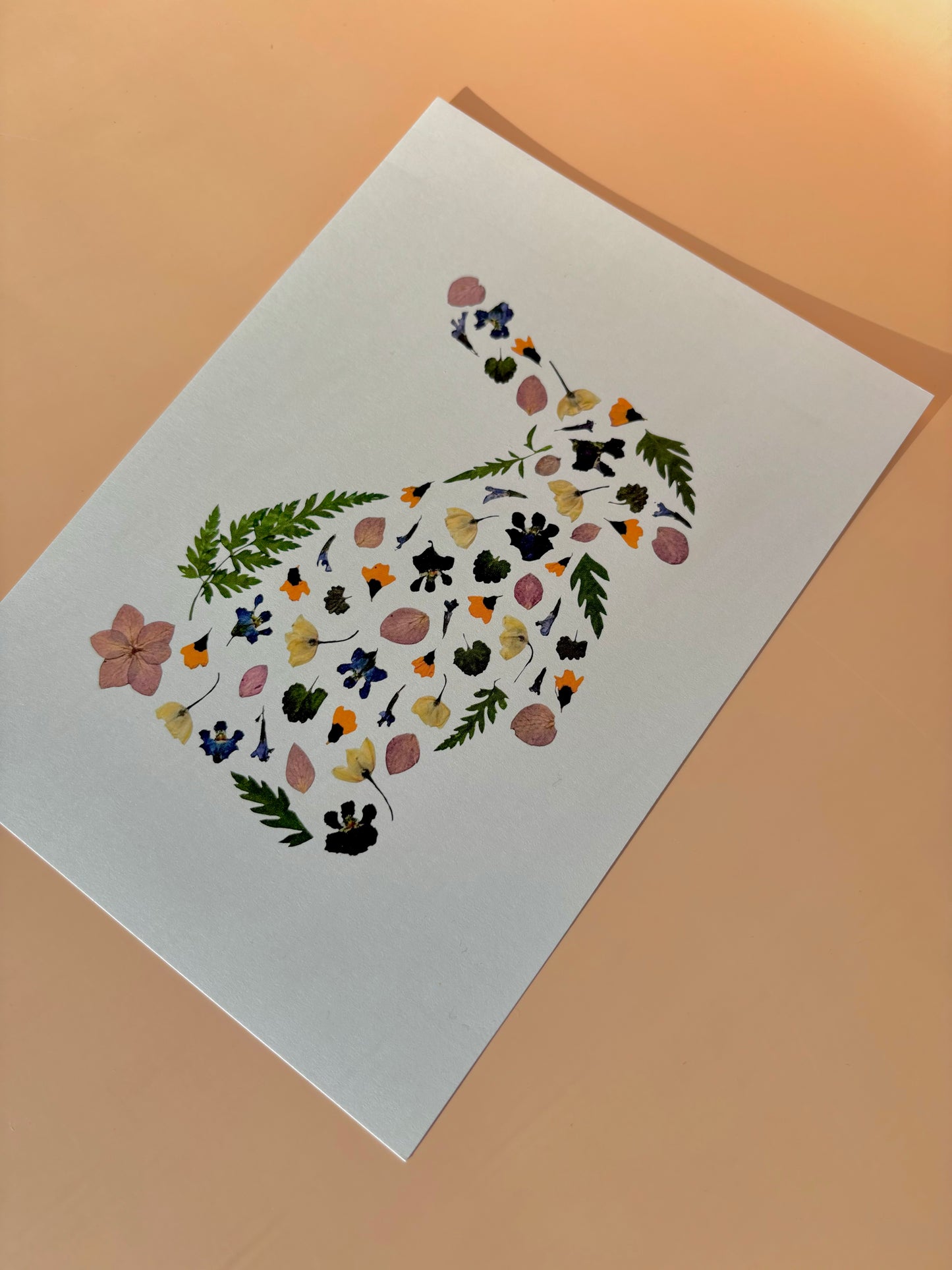 Pressed Flower Print - Bunny