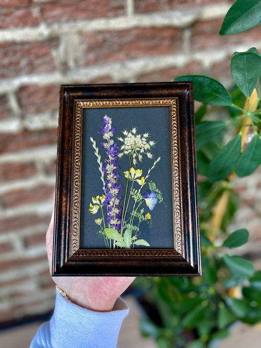 "Bouquet" Original Pressed Flower Frame